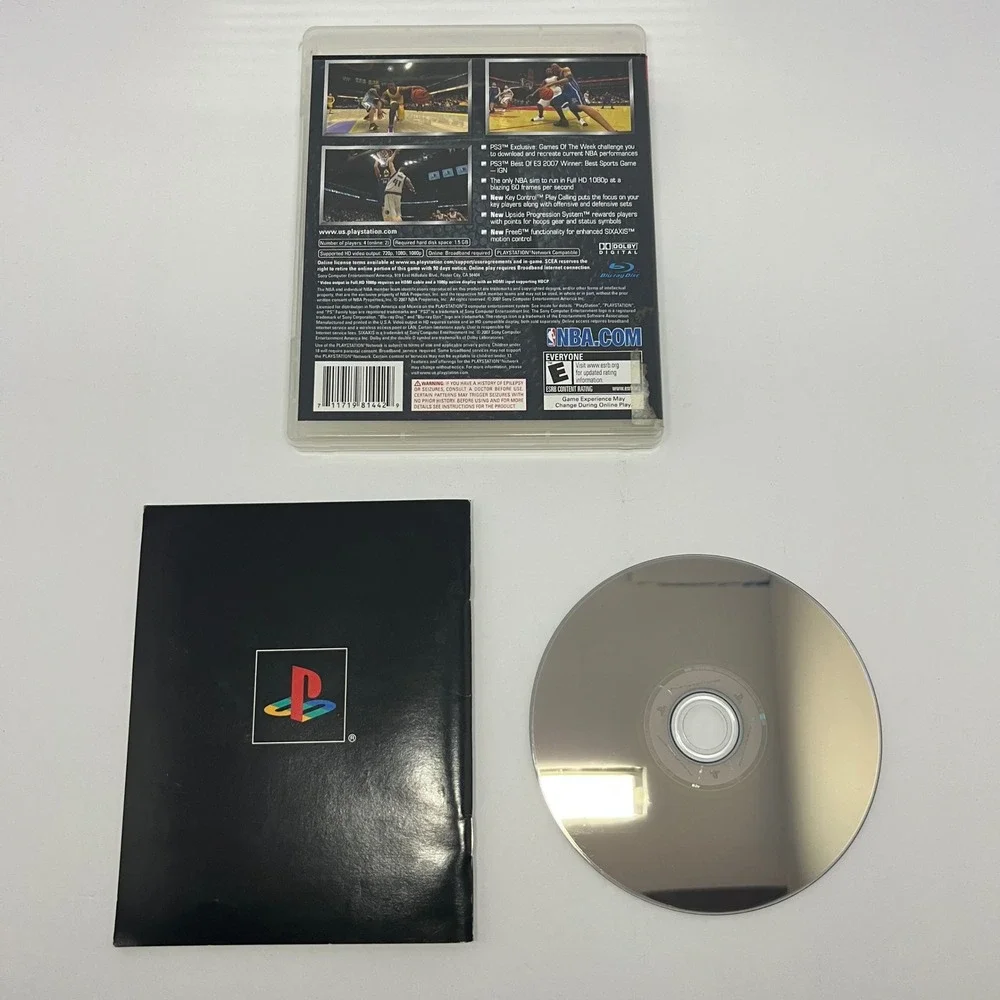 NBA 08 PlayStation 3 PS3‎ Video Game Disc Manual Case Games of the Week Tested